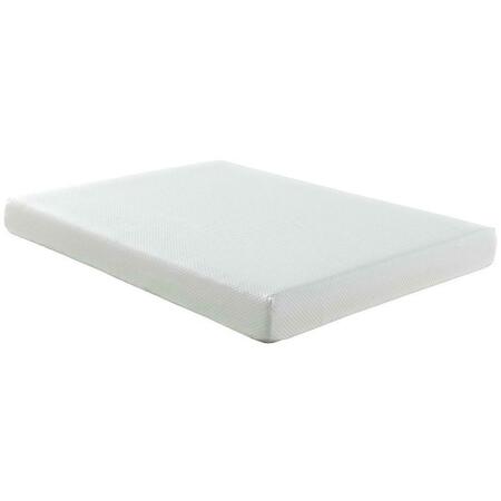 MODWAY FURNITURE 8 in. Aveline King Mattress, White MOD-5490-WHI